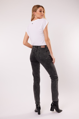 Katie straight leg jeans | Antraciet