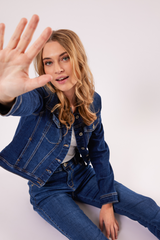 Lyza denim jacket | Indigo