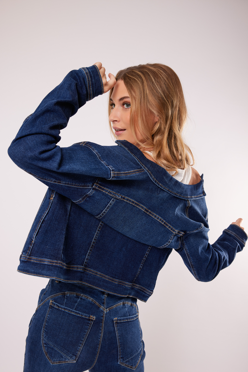 Lyza denim jacket | Indigo