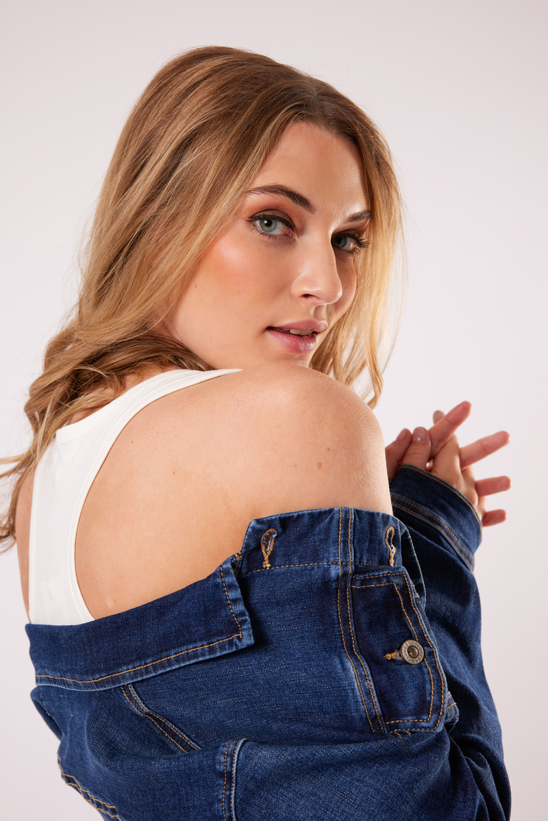 Lyza denim jacket | Indigo