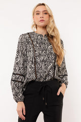 Lotis blouse | Black/Sand