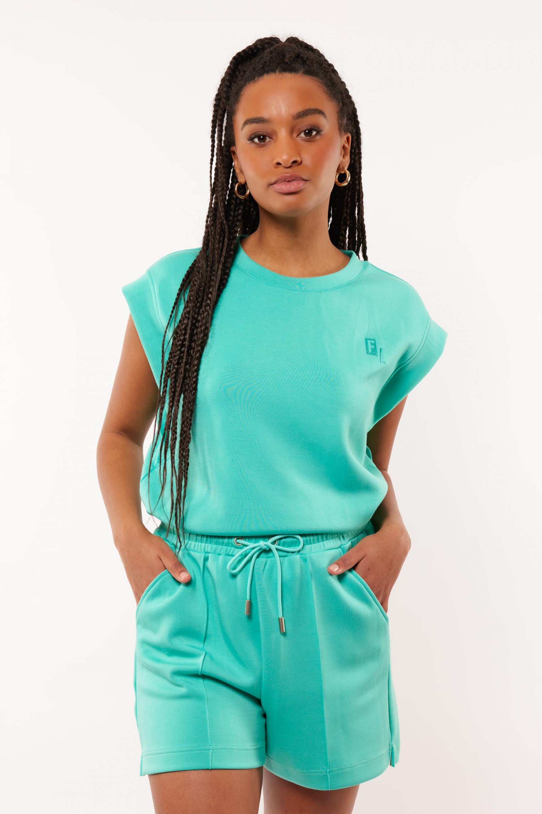 Lucile top | Pool Green