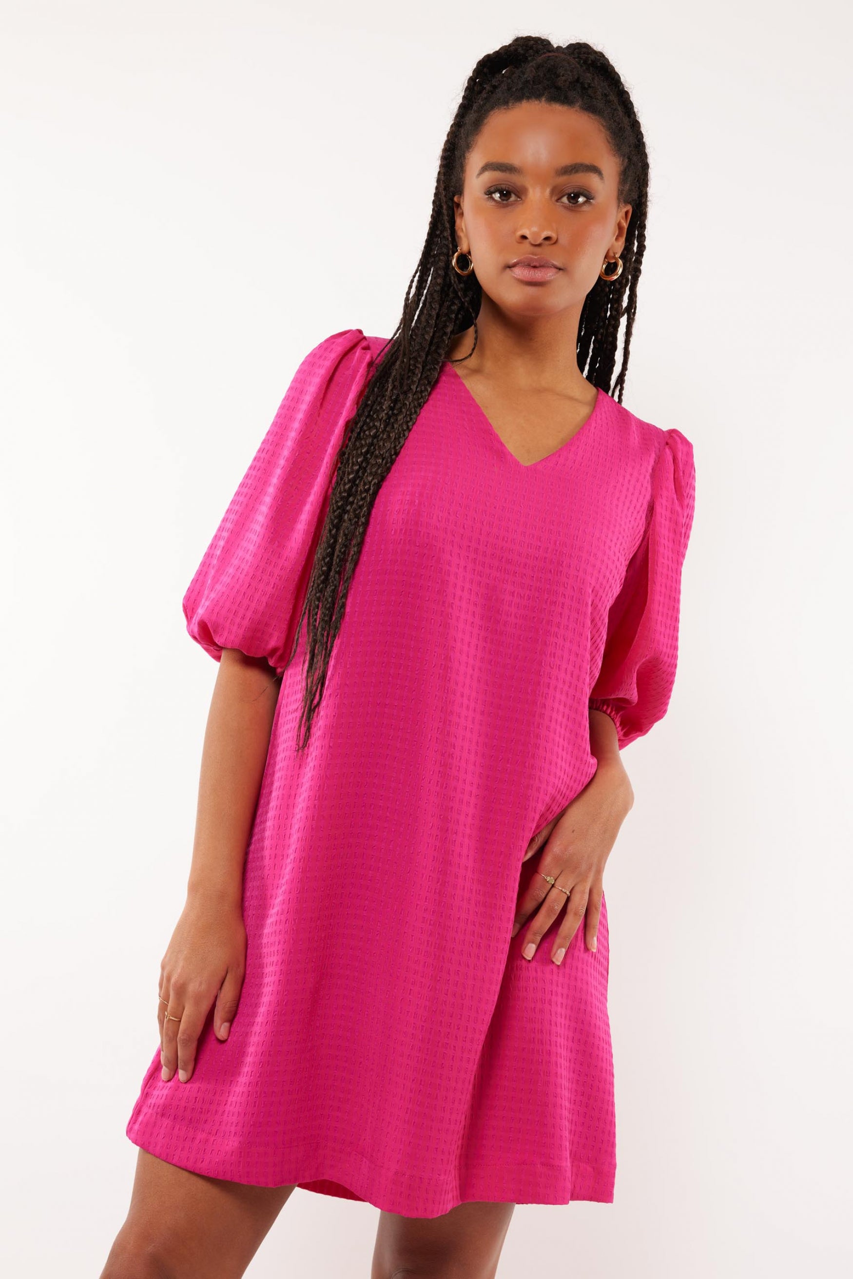 Arlea jurk | Bright Pink