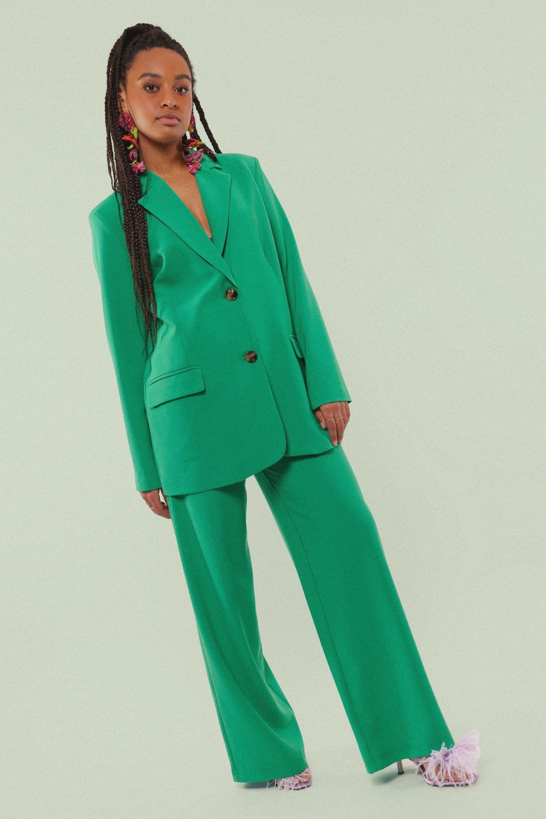 Zera blazer | PU Green