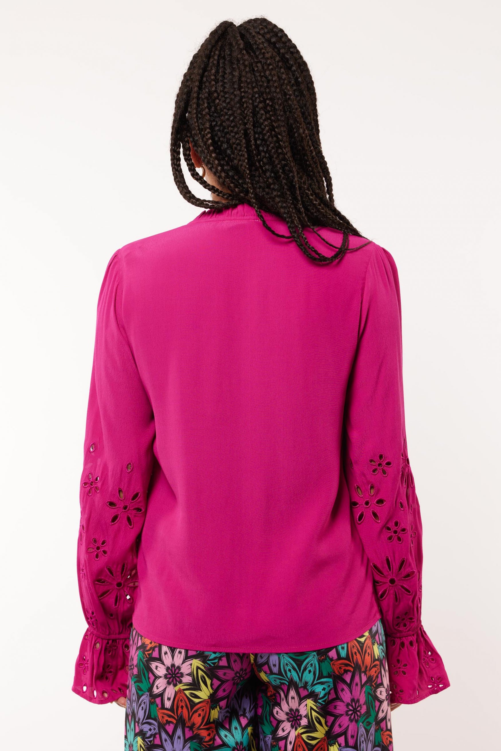 Addiena blouse | Bright Pink