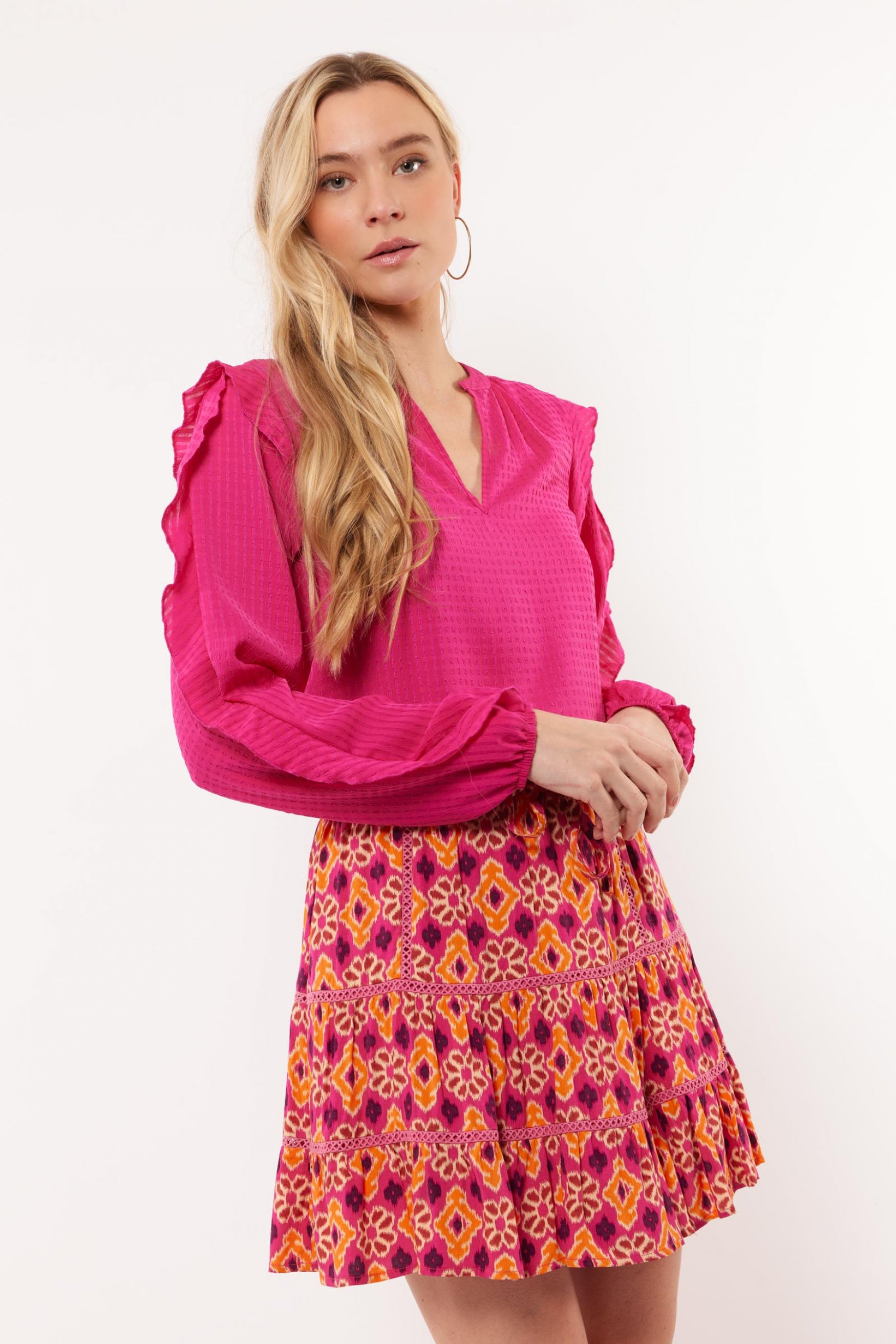 Indie top | Bright Pink