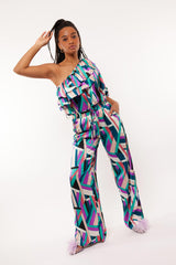 Sunday broek | Color Mix/Pool Green