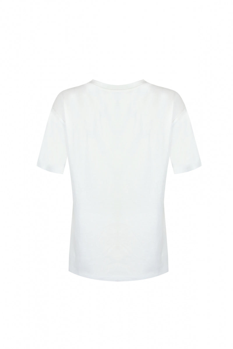 Loa T-shirt | Offwhite/Saliegroen