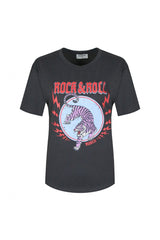 Loa T-shirt | Donkergrijs/Rouge