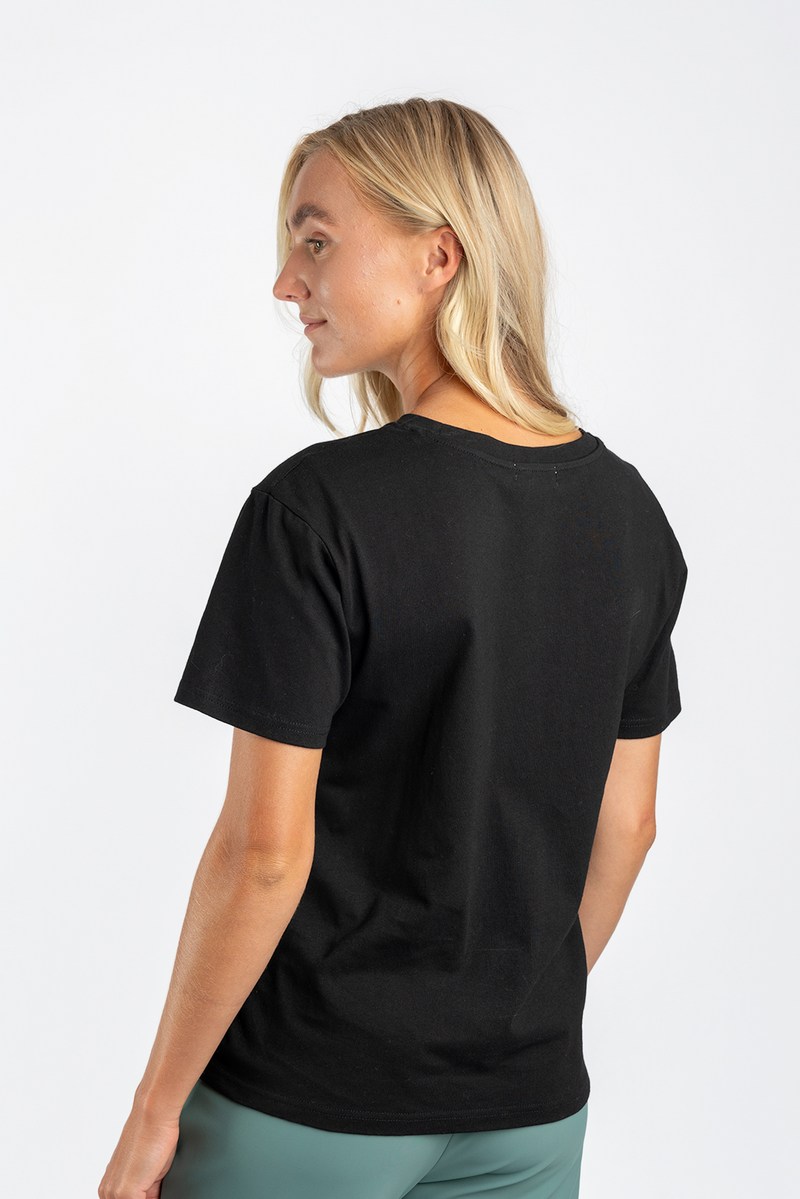 Joaz T-shirt | Zwart/Saliegroen