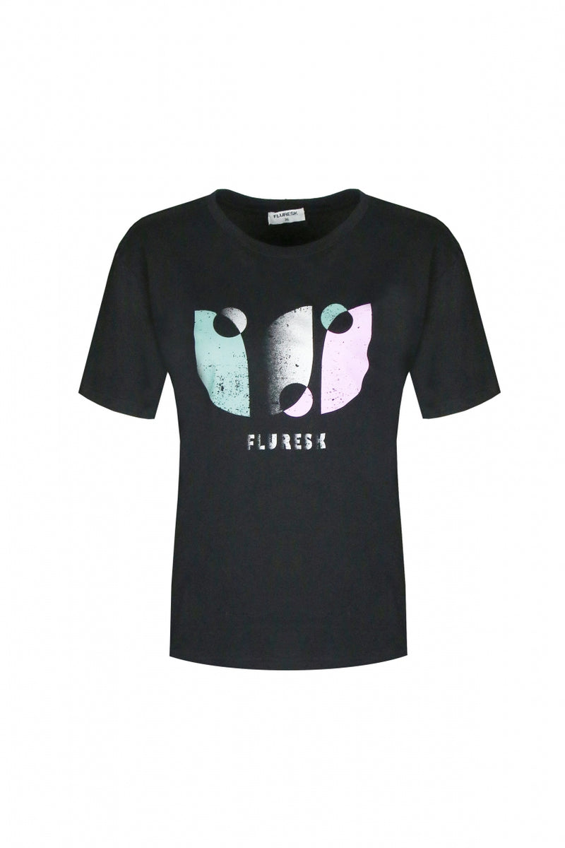 Joaz T-shirt | Zwart/Saliegroen