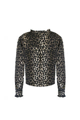 Lois top | Sahara/Zwart