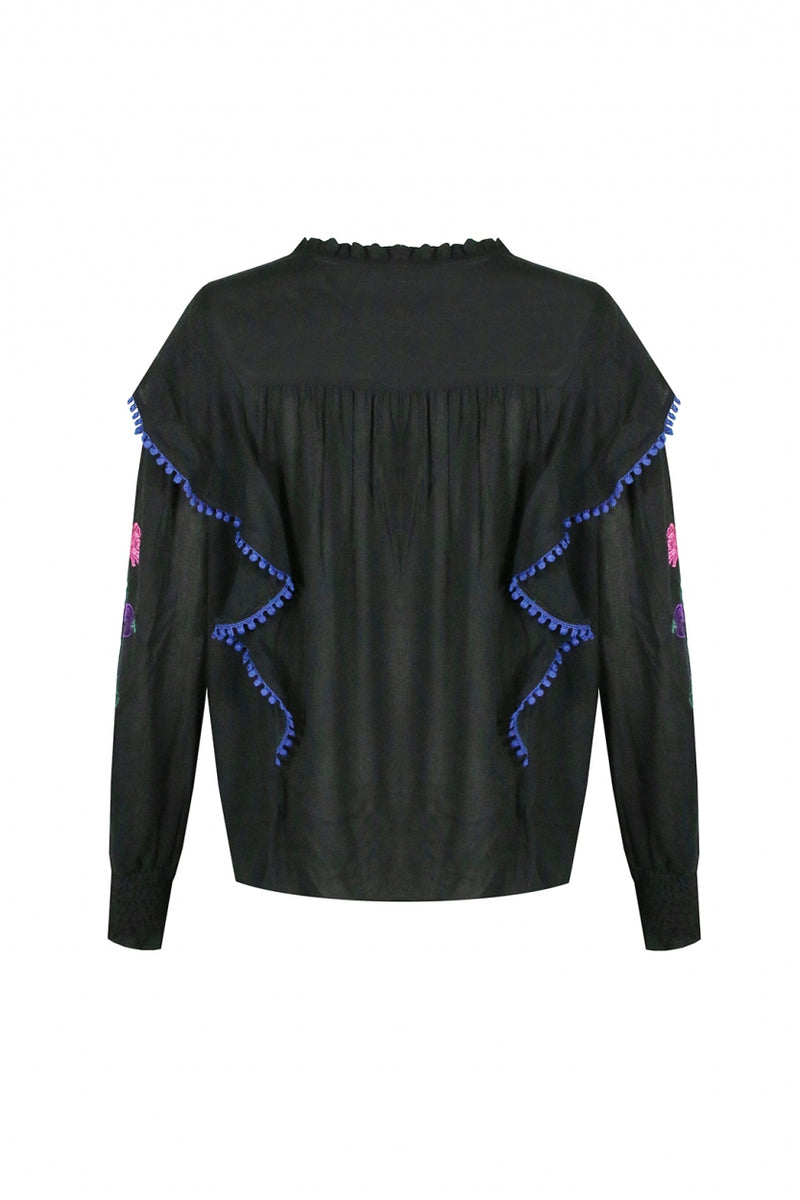 Kina blouse | Zwart