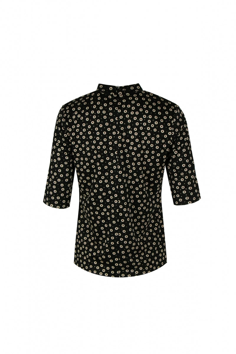 Joah top | Zwart/Offwhite