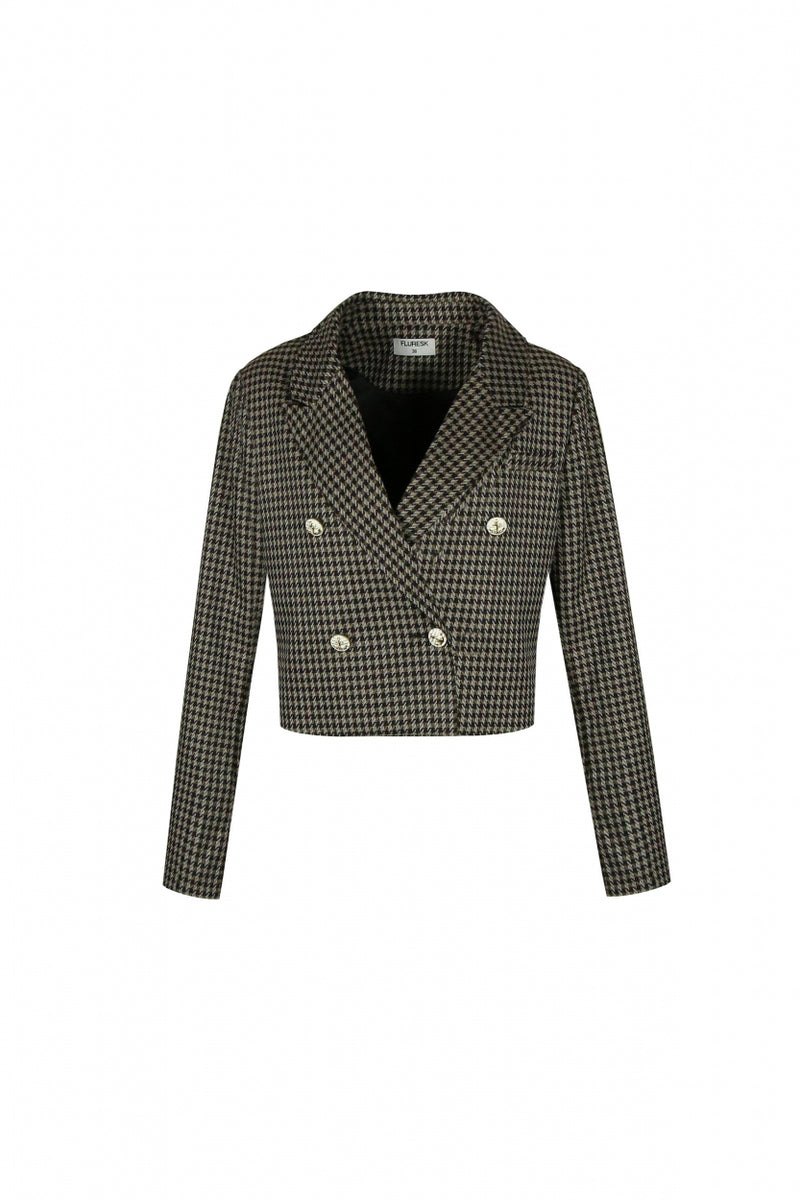 Mena blazer | Zwart/Sahara