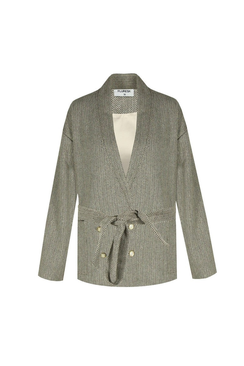Jizz jacket | Sahara/Ecru