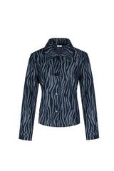 Lunia jacket | Marineblauw/Donkergrijs