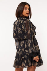 Ayra blouse | Zwart/Kiezel