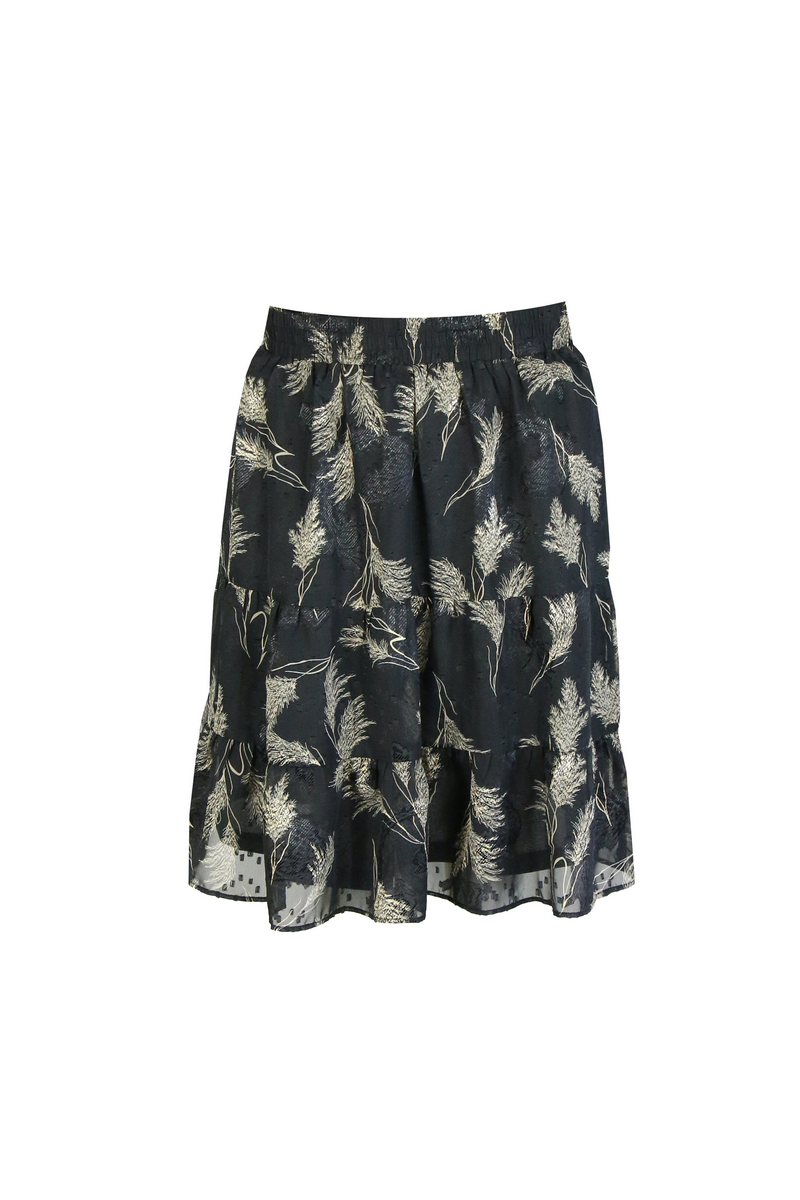 Caro rok | Zwart/Kiezel