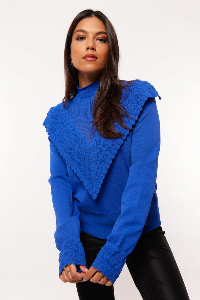 Jasmin trui | Koningsblauw