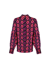 Pearl top | Zwart/Cyclaam