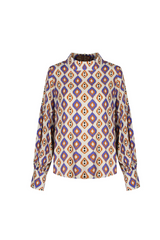 Pearl top | Gravel/Royal Blue
