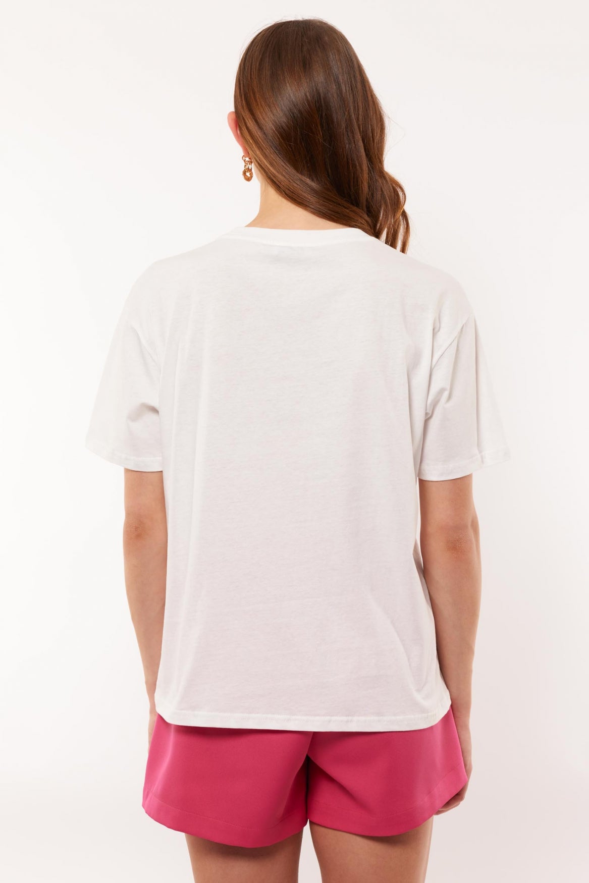 Stelle T-shirt | Offwhite/Beets Purple