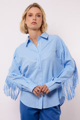 Marelia blouse | Trypan Blue