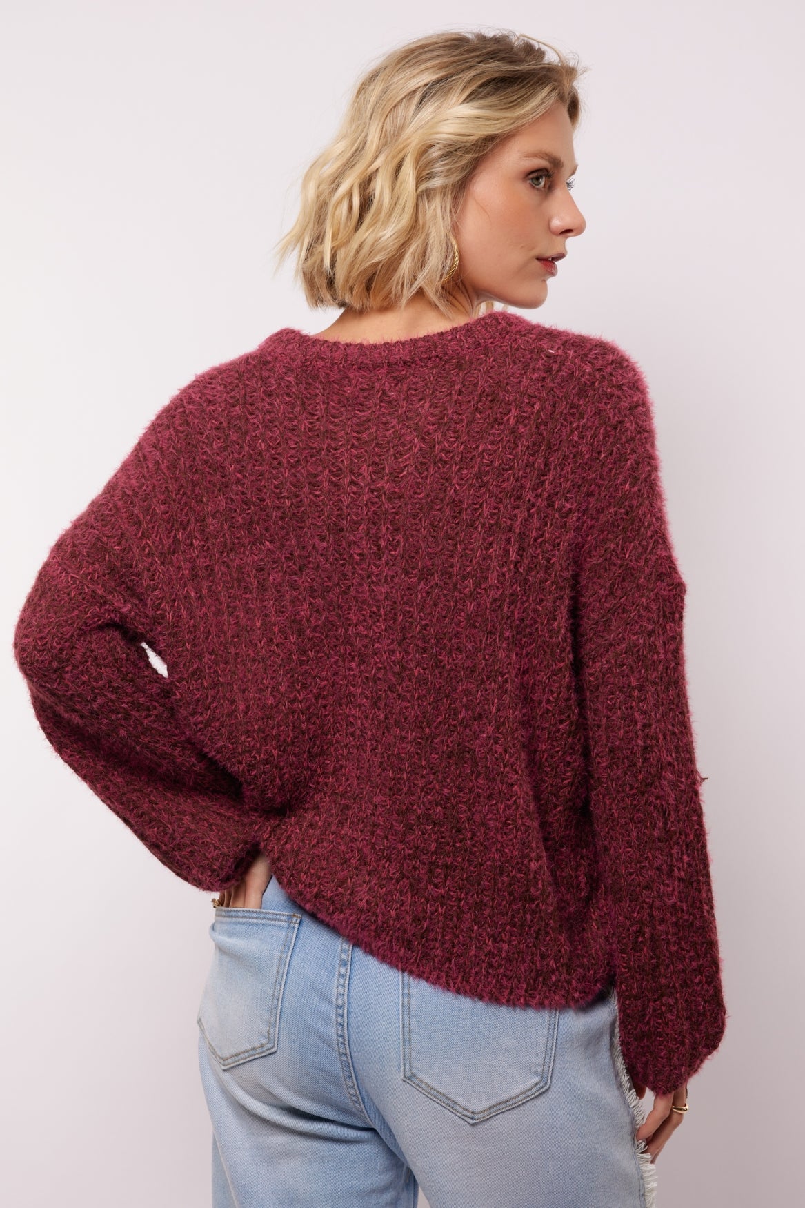 Kalista vest | Fresh Raspberry/Mocha brown
