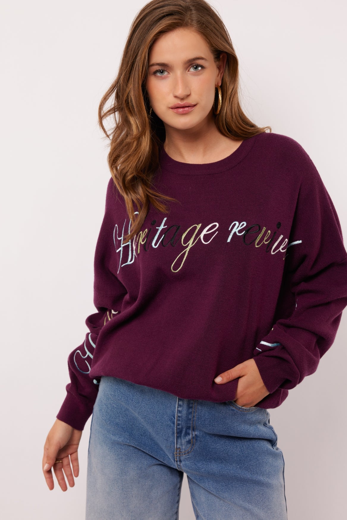 Veraline trui | Dark Purple