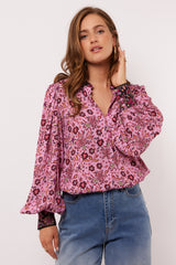 Faya blouse | Dusty Mauve/Vanilla