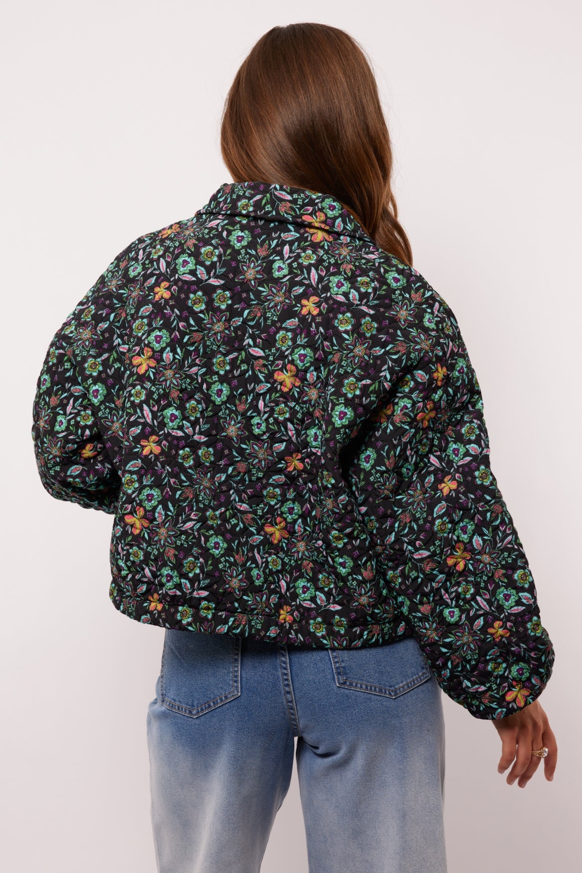 Maribel jacket | Black/Marine Blue