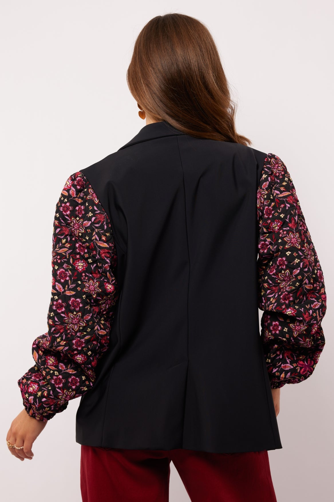 Myrha Blazer | Black/Dusty Mauve