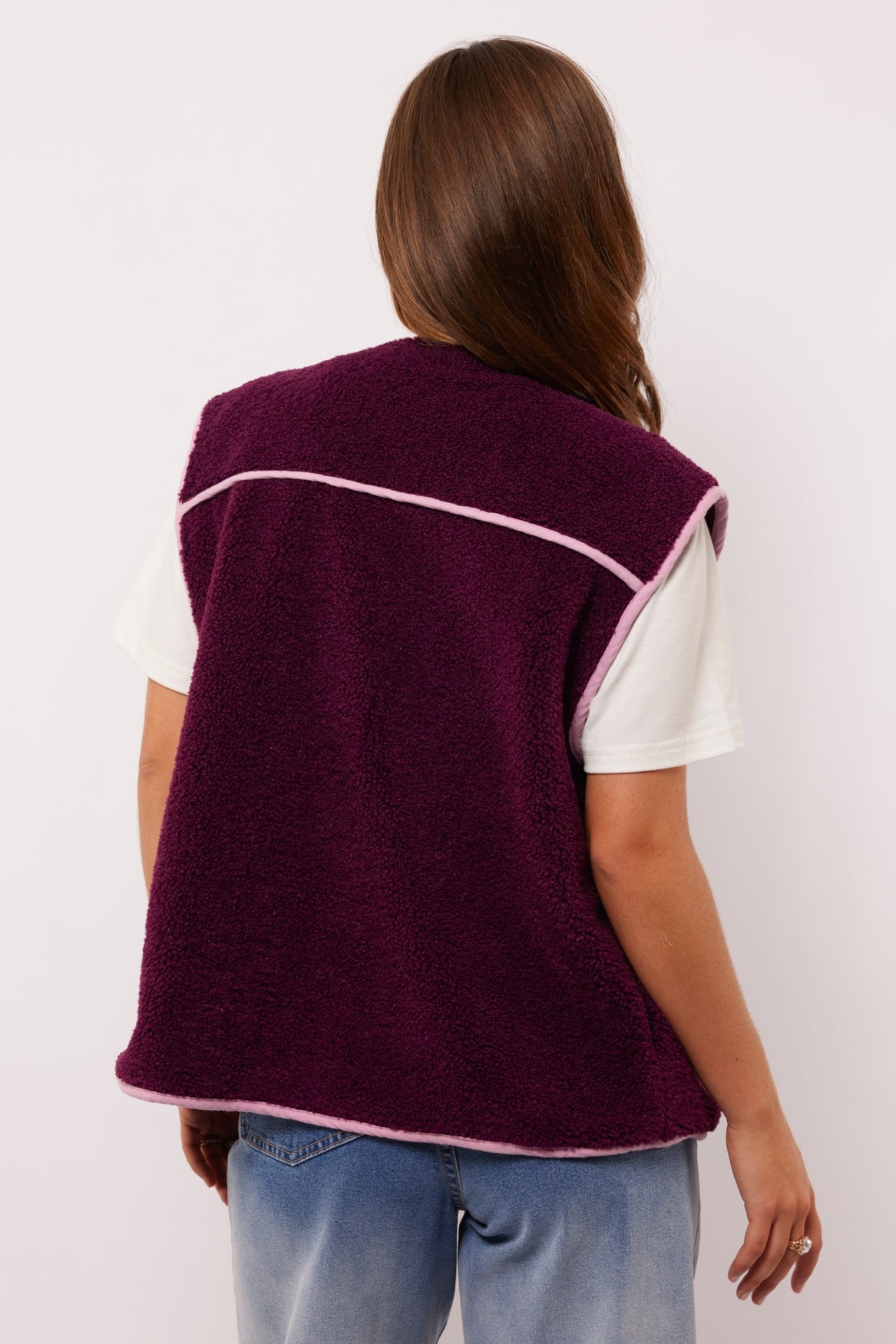 Roswyn gilet | Dark Purple