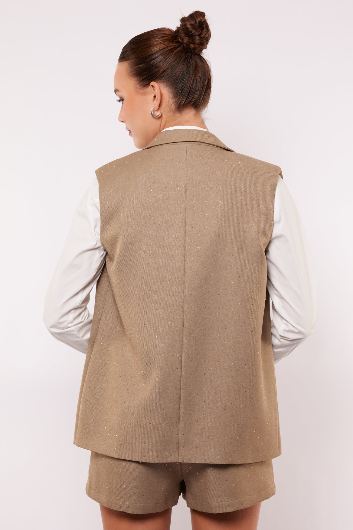 Joelle gilet | Warm Taupe
