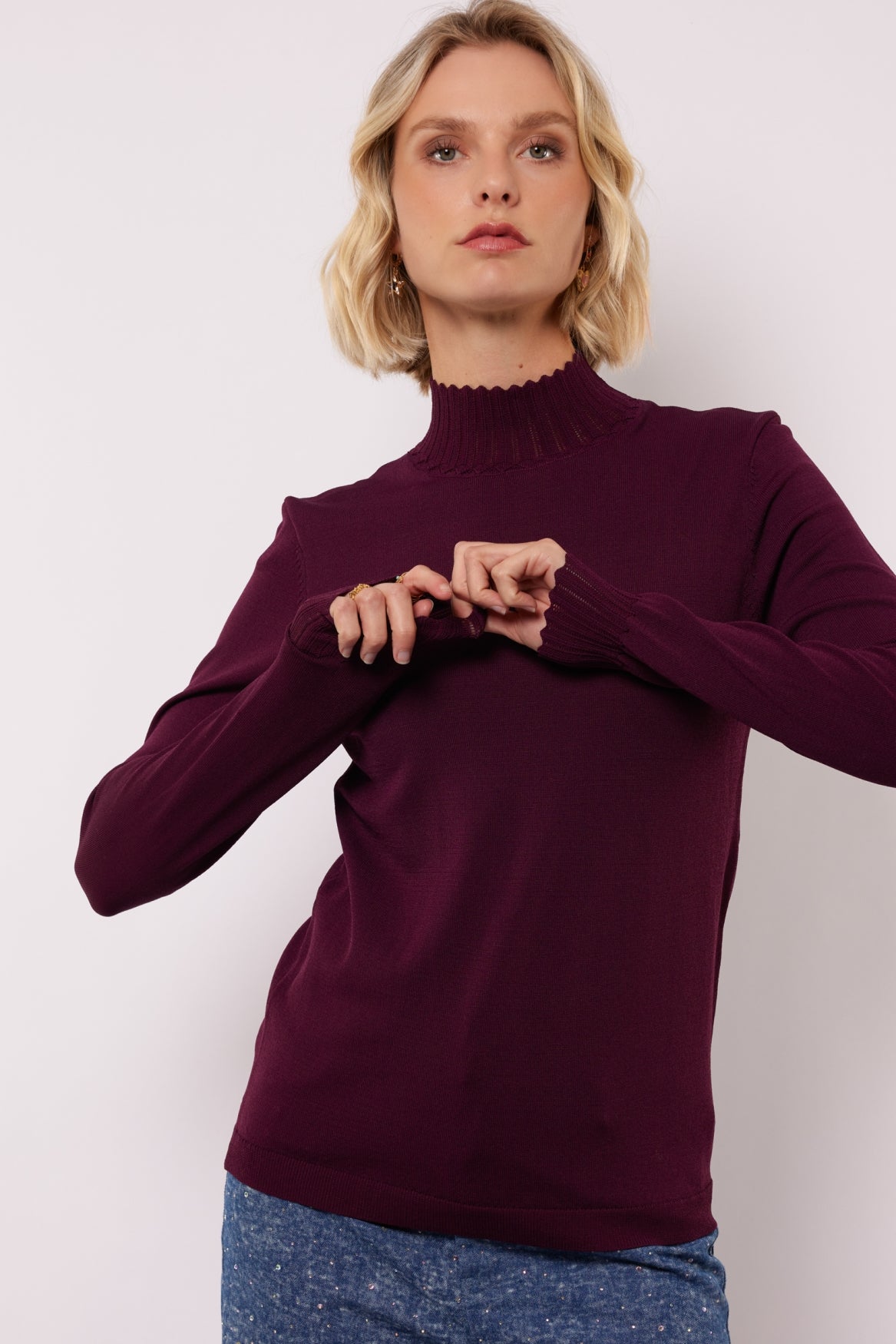 Calyx trui | Wine Red