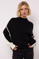 Zalika trui | Black/Offwhite