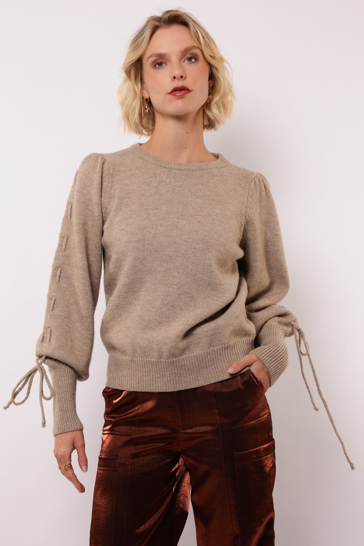 Scottie trui | Warm Taupe
