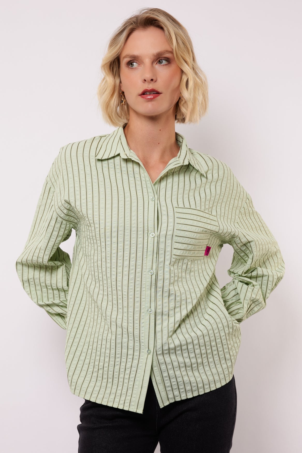 Denise blouse | Matcha Green
