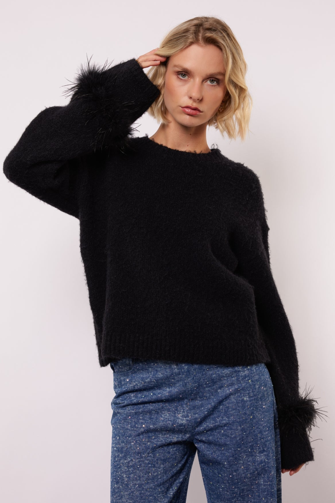 Rielle trui | Black
