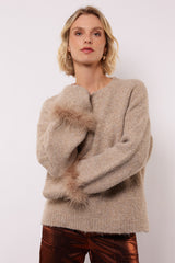 Rielle trui | Warm Taupe