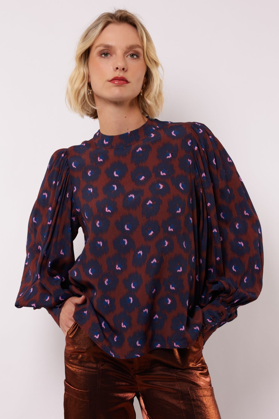 Kalista top | Rum Raisan/Midnight Blue