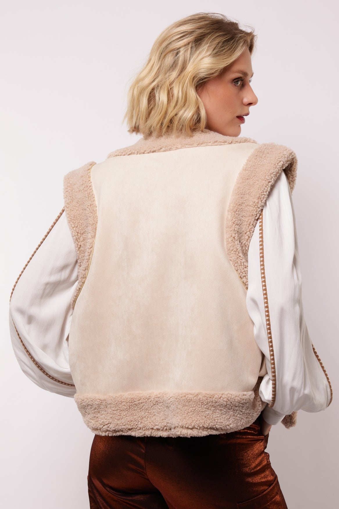 Reese gilet | Warm Taupe