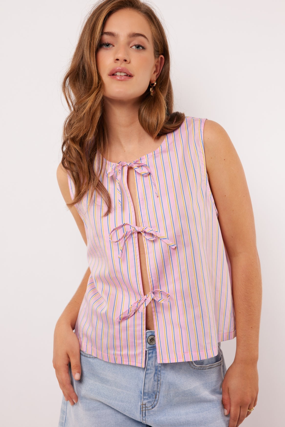 Celest gilet | Piggy Pink/Persian Jewel