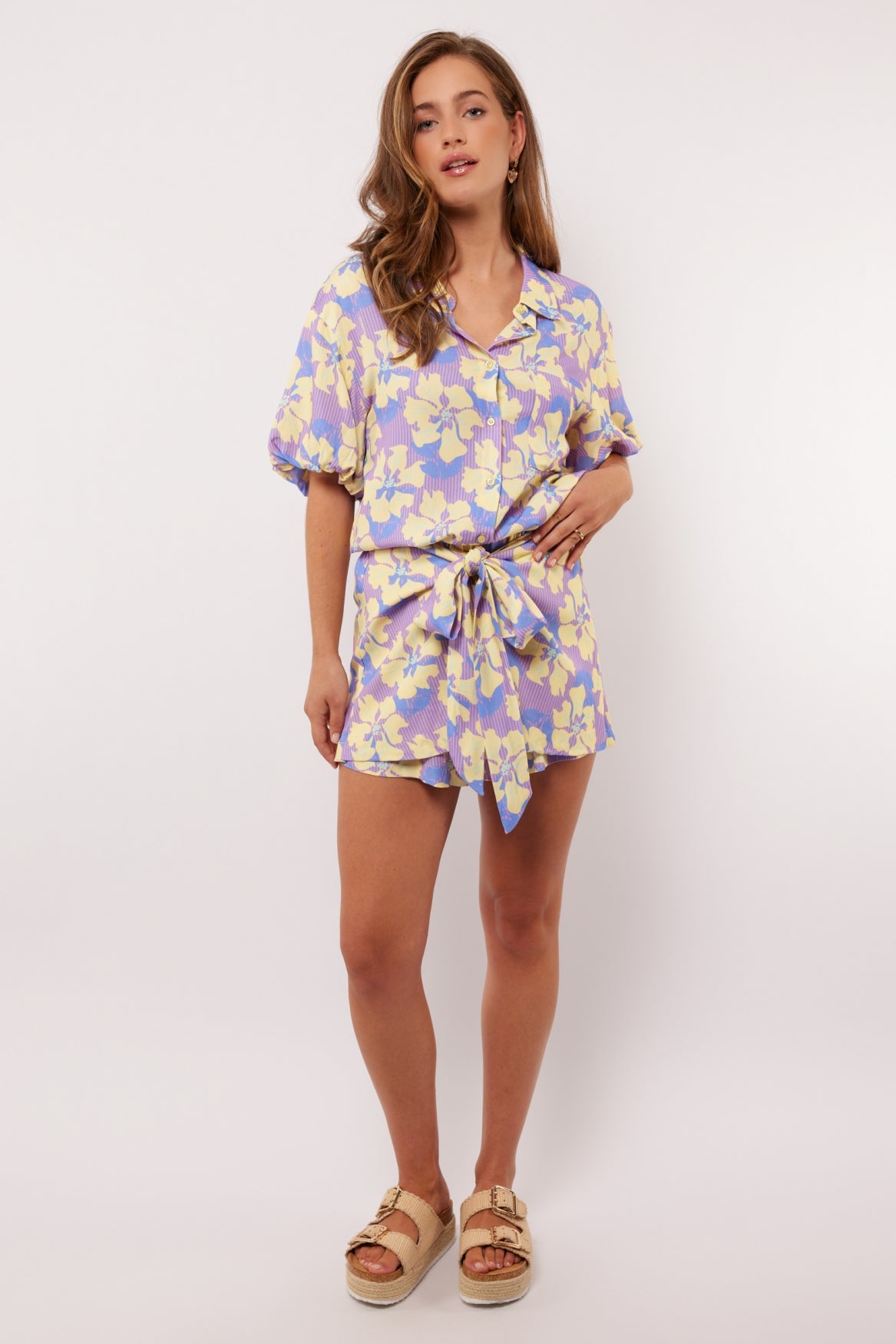 Verity short | Sunbeam Yellow/Persian Jewel