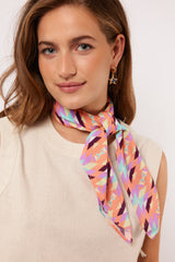 Miley scarf | Flower Peach/Pale Plum