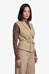 Luen gilet | Khaki