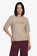Ise gebreide top | Khaki