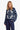 Mitzy gebreide top | Navy Blue/Vanilla