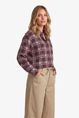 Fira blouse | Mulberry/Khaki